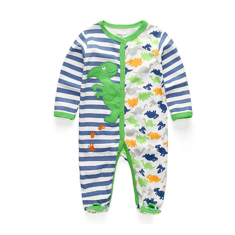 15.13 USD Combinaison bébé en pur coton à double boutonnage pour nouveau-né, vêtements pour enfants à porte fermée