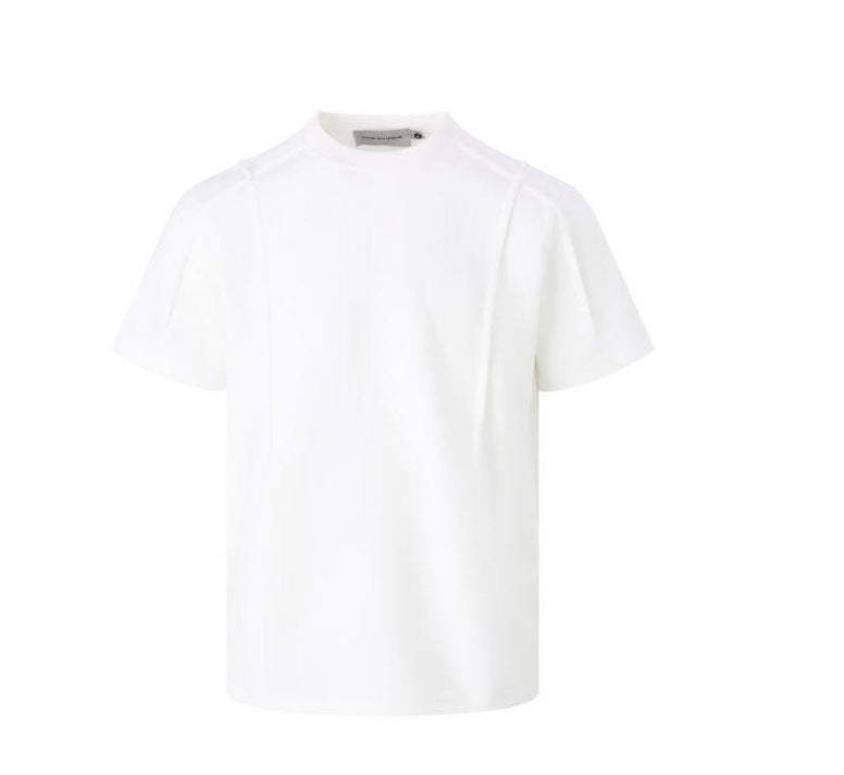 26.78 USD - T-shirt simple et ample à col rond et manches courtes pour hommes et femmes