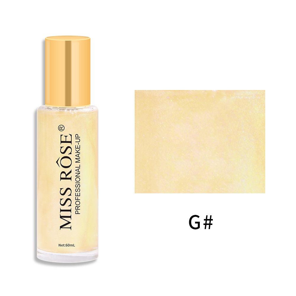 Spray corporal líquido con brillantina Quicksand, resistente al agua y al sudor, sin necesidad de maquillaje, nacarado, iluminador y realzador.