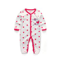 15.13 USD Combinaison bébé en pur coton à double boutonnage pour nouveau-né, vêtements pour enfants à porte fermée