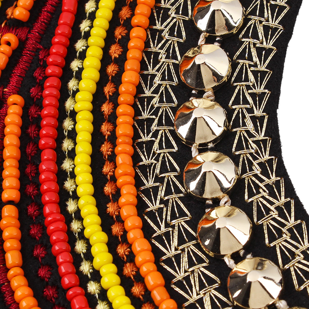23.29 USD - Vintage Bohemian Retro Necklace, Fake Collar, Woven Bead Necklace, Egyptian Choker Necklace for Women, Jewelry