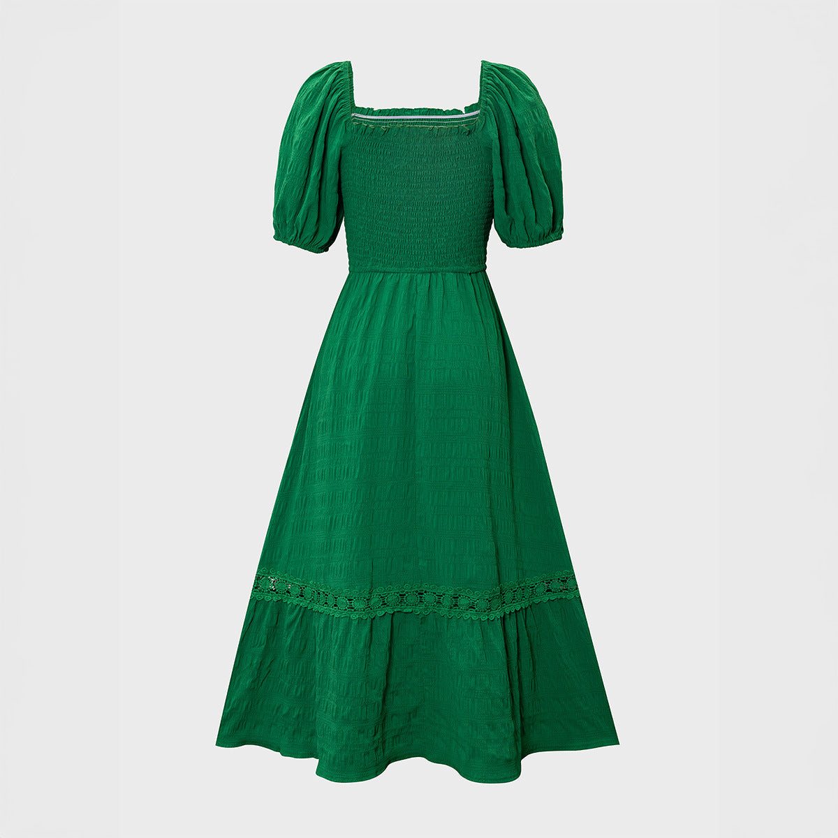 Robe longue à manches courtes pour femme