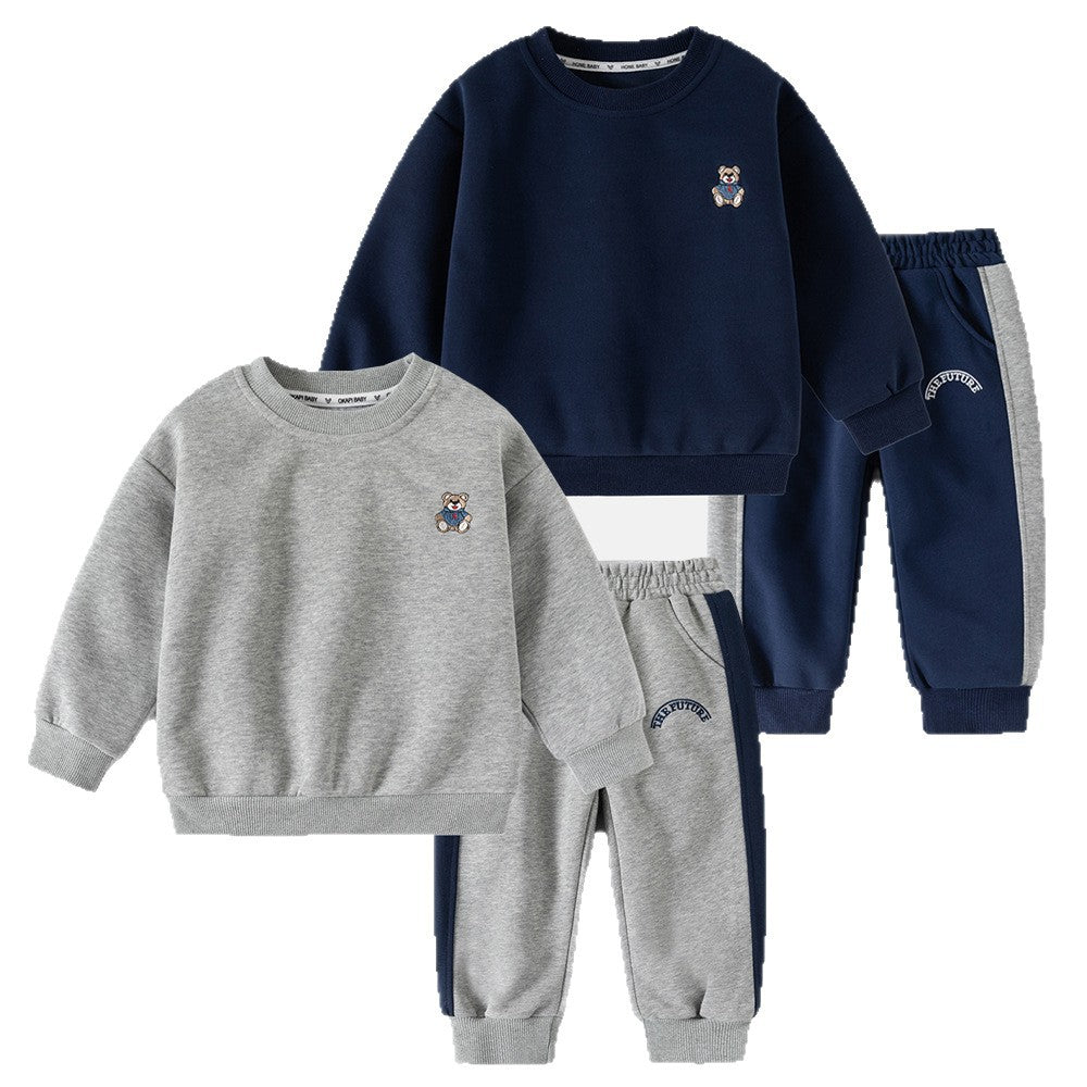 26.77 USD Ensemble de sport uni à motifs de dessins animés pour garçons, printemps-automne, pour enfants et tout-petits.