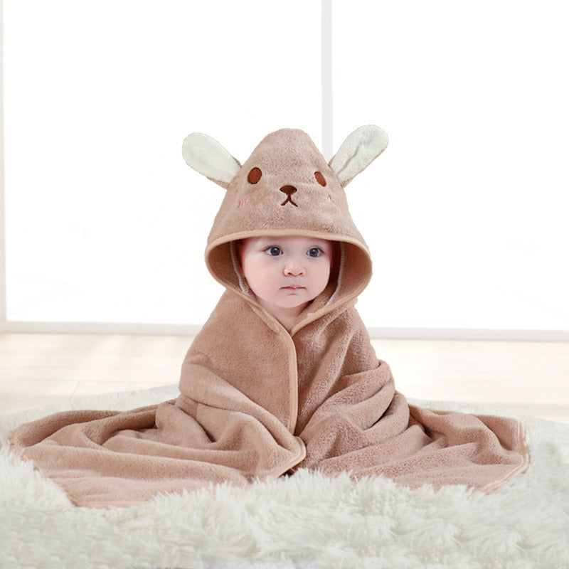13,97 USD serviette de bain à capuche pour bébé, motif éléphant et animal de dessin animé, en gros.