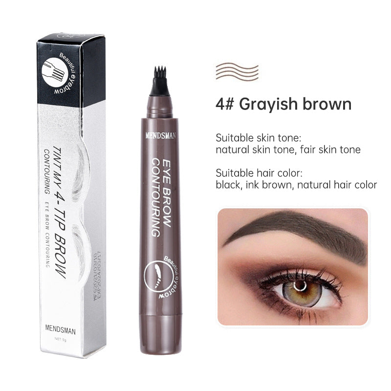 Long-lasting liquid eyebrow pencil, 5 colors, waterproof, for microblading and tattooing. Fork-tip eyebrow pencil.