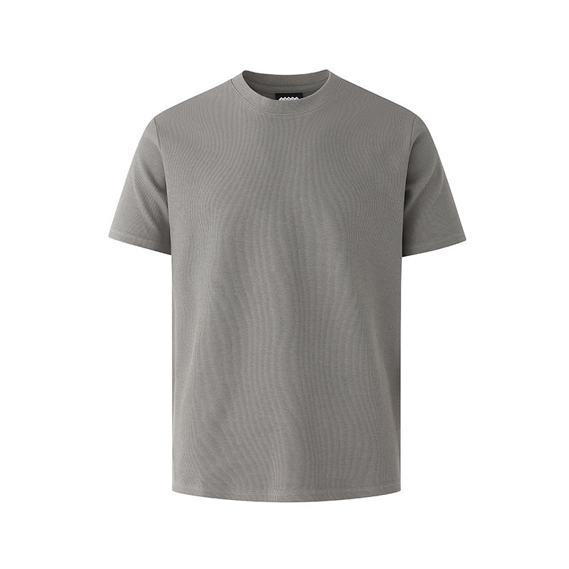 29,10 USD - T-shirt homme à manches courtes, coupe ajustée et style simple, idéal pour l'été et le fitness. Tenue Cleanfit.