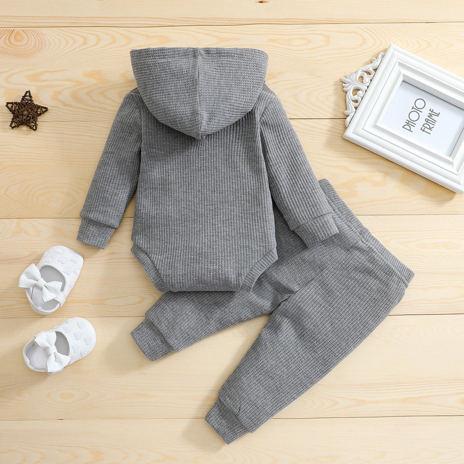 Ensembles unis pour bébé (4 couleurs) - Combinaison-pantalon à manches longues - 4 couleurs - Automne/Hiver