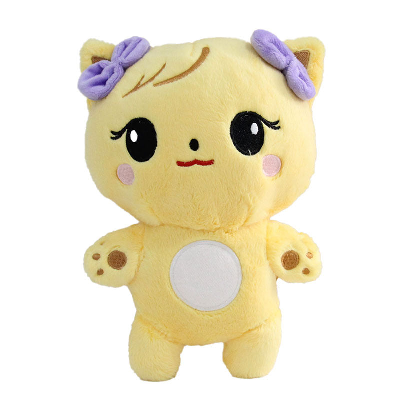22,12 USD - Adorables peluches canard jaune, ours et lapin violet