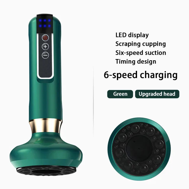 Electric Cupping Gua Sha Anti-Cellulite Massager, Beauty and Wellness Care, Slimming Massage with Infrared Heat