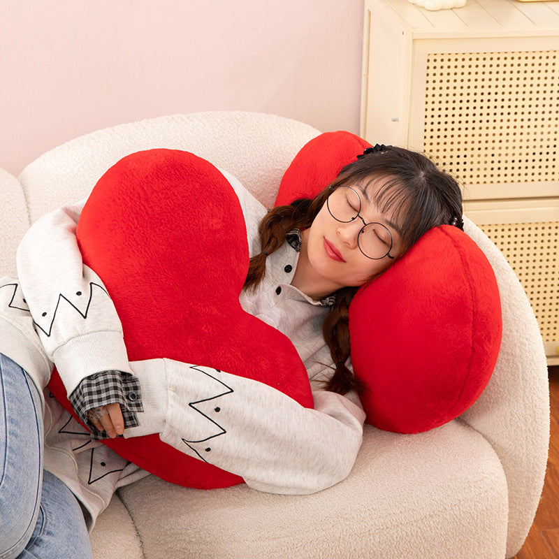 40,74/41,91 USD - Coussin en peluche en forme de cœur, idéal pour la danse, la Saint-Valentin, un mariage ou comme cadeau pour un couple.