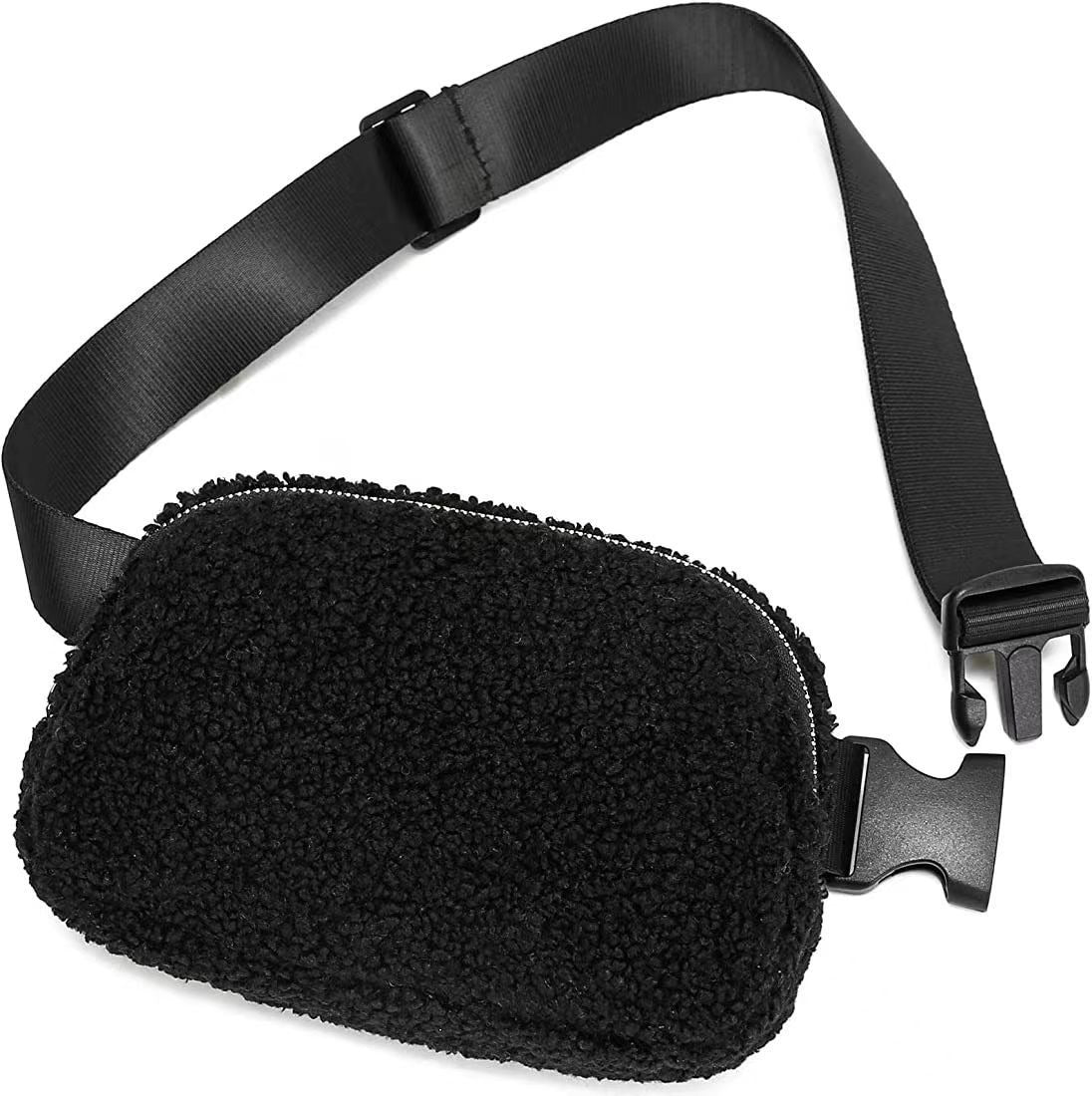 Bolso de peluche elegante para mujer, riñonera deportiva, bolso mensajero, bolsa de deporte exterior para mujeres.