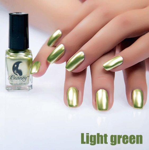 11.64 USD - Trendy and Sexy Metallic Nail Polish for Women, 14 Colors, 6ml, Mirror Effect, Makeup Accessories.