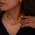 17,70 USD - Collier nœud en acier titane