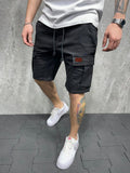 25,62 USD - Short cargo homme printemps-été, coupe décontractée, style bermuda, short court décontracté, style Stick a Skin Social.