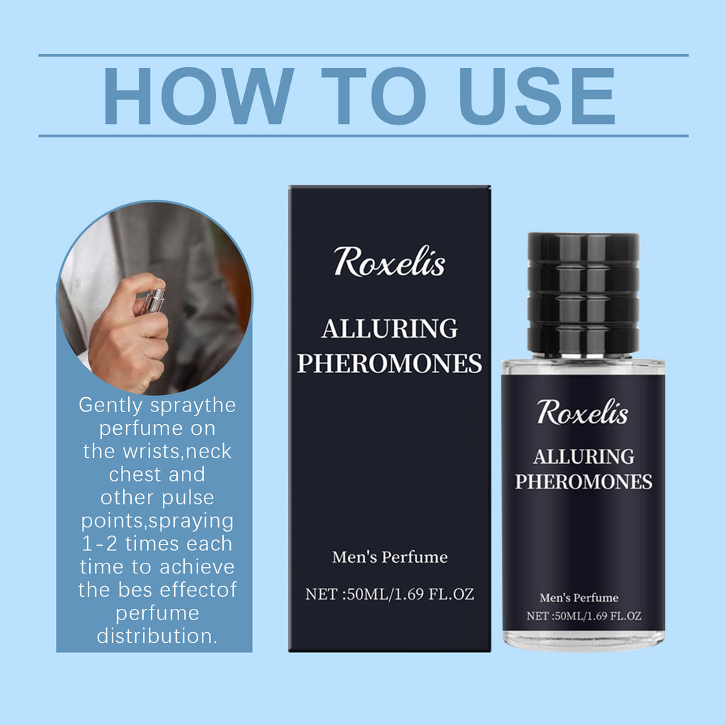 $24.45 - Roxelis Personality Perfume for Men Bergamot, Long Lasting Scent, Seductive Fragrance for Couples and Dates.
