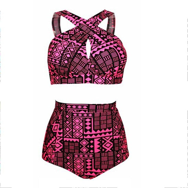 Maillot de bain grande taille, maillot de bain taille haute, bikini col montant, collection 2017, bikinis croisés, haut de maillot de bain femme, maillot de bain 5XL