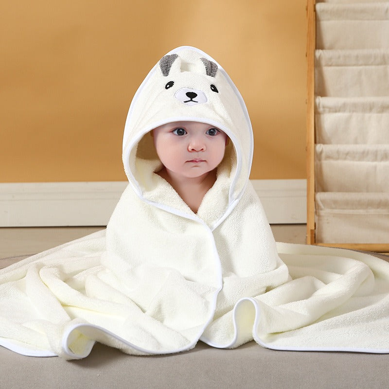 13,97 USD serviette de bain à capuche pour bébé, motif éléphant et animal de dessin animé, en gros.