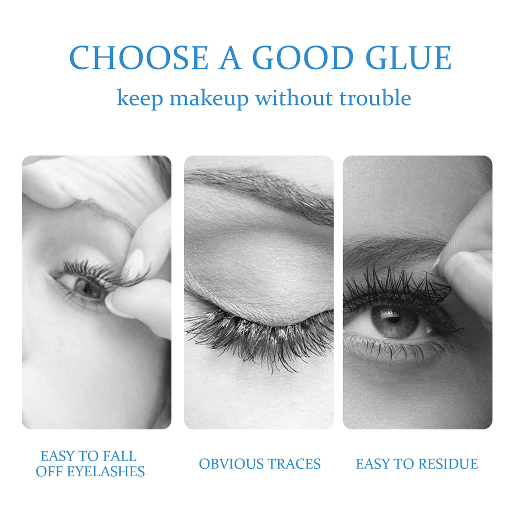 19.79 USD - EELHOE Eyelash Glue, Lightweight, Gentle, Non-Irritating Self-Adhesive Glue