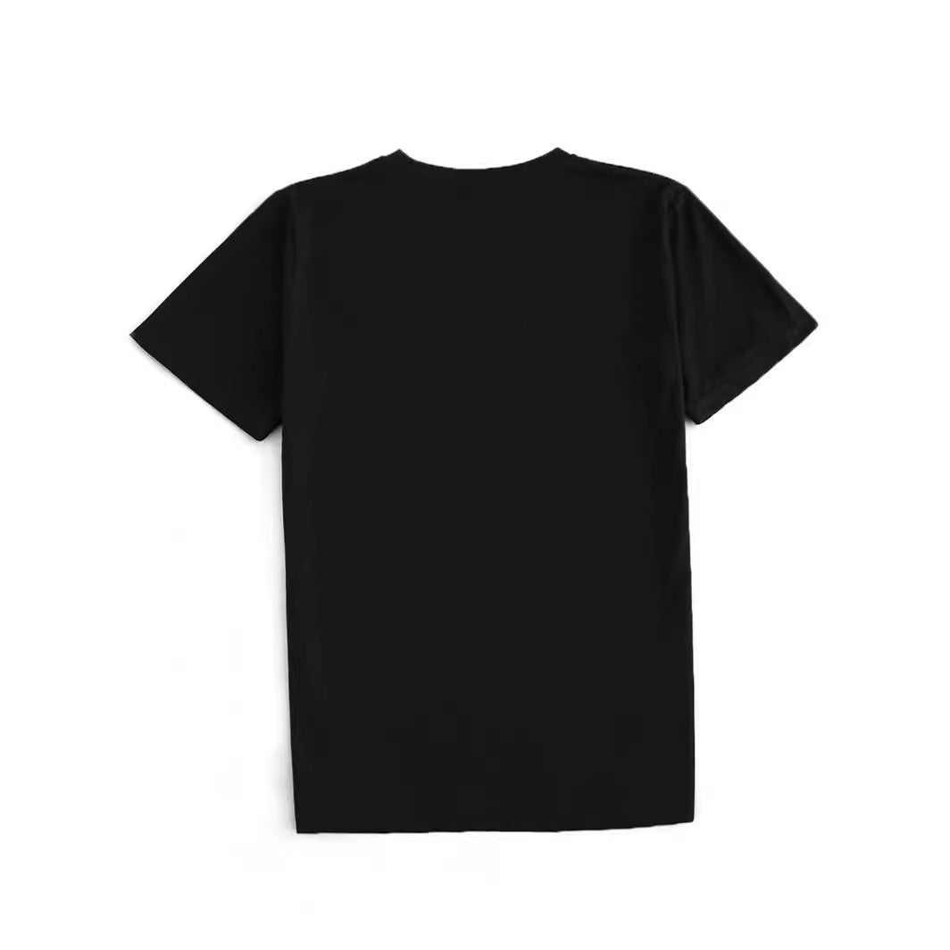 T-shirt pull à col rond imprimé lèvres pour femme
