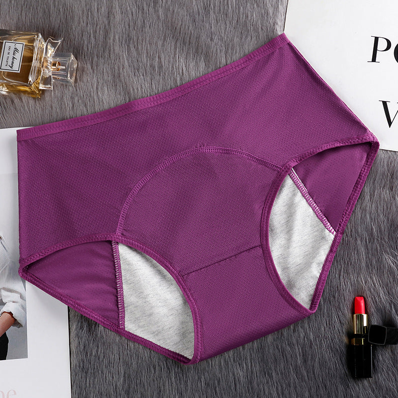10,48 USD - Culottes hygiéniques triangulaires confortables en maille anti-fuites pour femmes