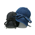 14,55 USD - Casquette de baseball en denim délavé avec nœud