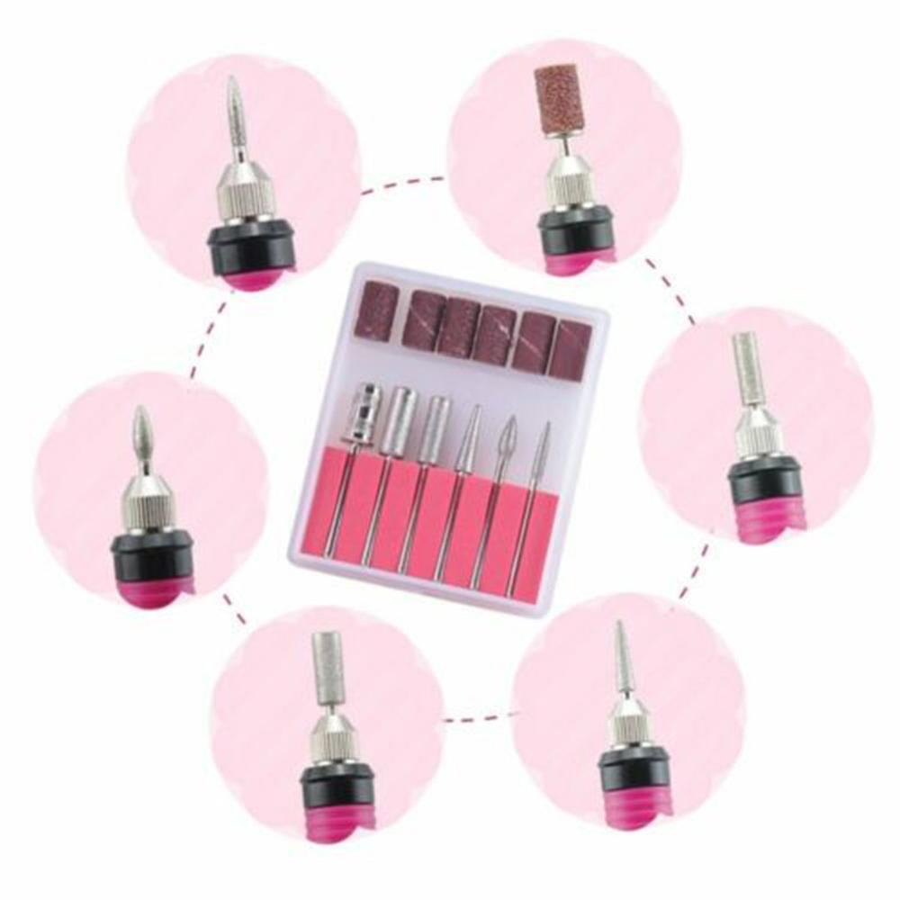 Electric Nail Drill Kit, Gel Nail Remover Machine, Nail Art Tool Kit, Pen, Nail File, Sanding Bands