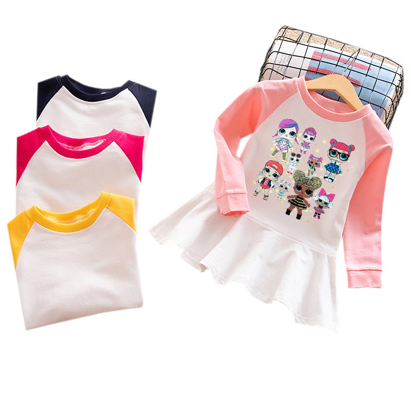 Robe à capuche pour fille avec motif de poupée surprise