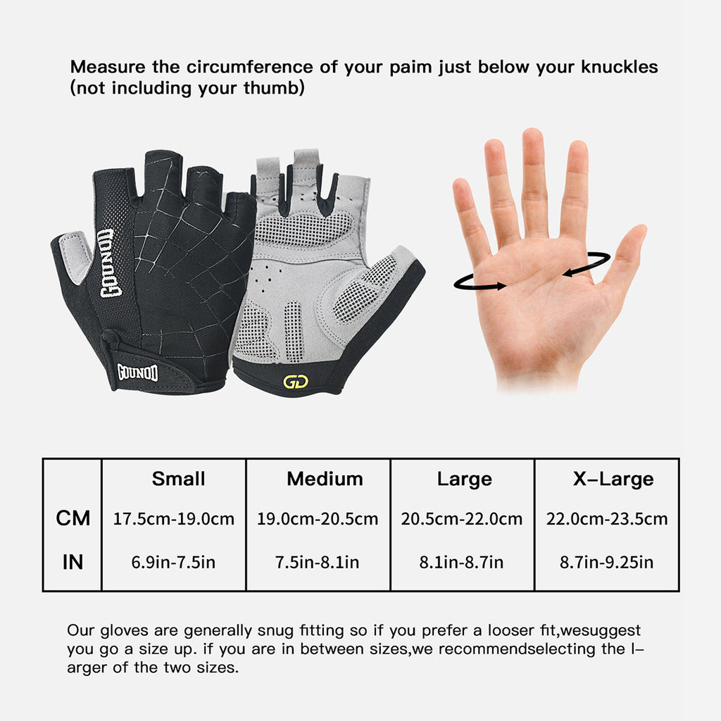 17,44 USD - Gants en forme de toile d'araignée avec paume renforcée antidérapante et résistante à l'usure, et tissu éponge pour essuyer la transpiration.