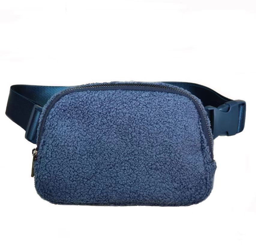 19.79 USD - Stylish Plush Fanny Pack for Women, Sport Chest Bag, Messenger Bag, Outdoor Sports Bag for Women.
