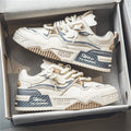 32.58 USD Chaussures plates décontractées polyvalentes à semelle épaisse, antidérapantes, pour jeunes sportifs et tendance.
