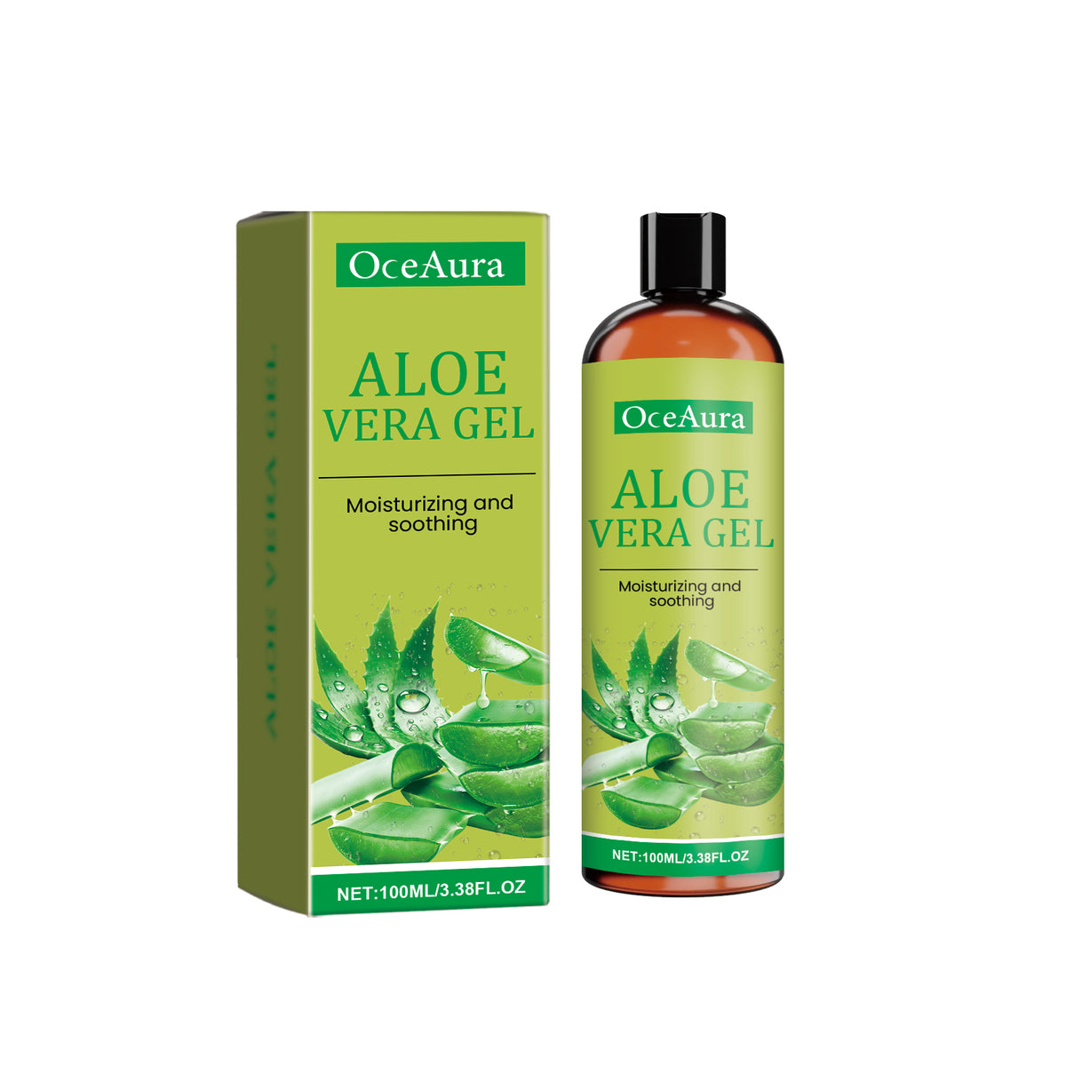 Le gel d'aloe vera hydrate la peau vous pouvez mettre sur les cheveux, tissage, perruque, le corps et le visage.