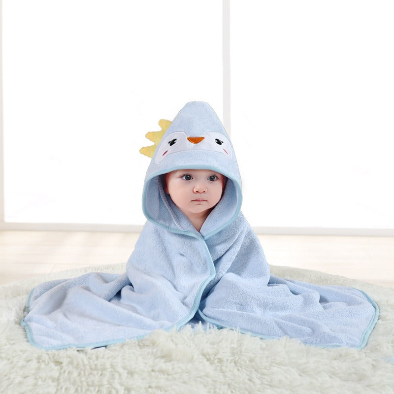 13,97 USD serviette de bain à capuche pour bébé, motif éléphant et animal de dessin animé, en gros.
