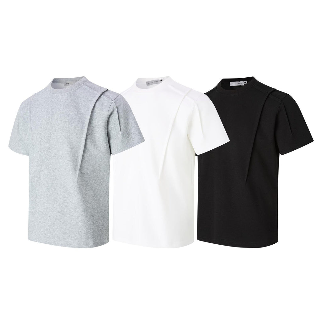 26.78 USD - T-shirt simple et ample à col rond et manches courtes pour hommes et femmes