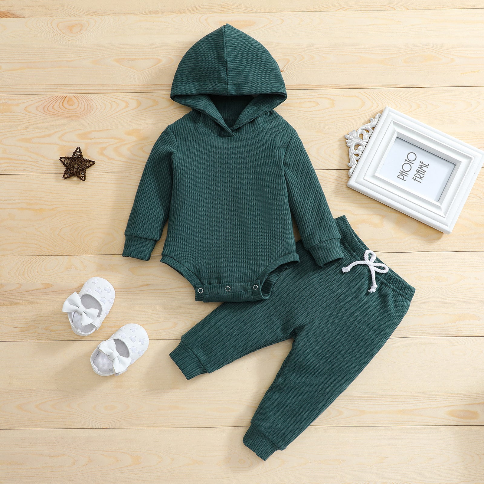 Ensembles unis pour bébé (4 couleurs) - Combinaison-pantalon à manches longues - 4 couleurs - Automne/Hiver