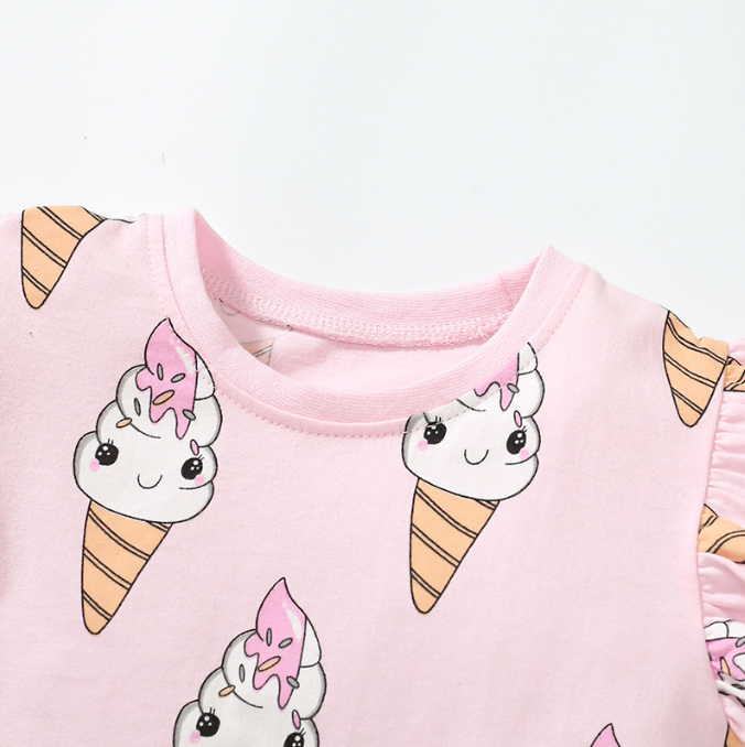 17.46 USD Robes à manches courtes, jupes d'été, robes pour filles, jupes d'été pour enfants