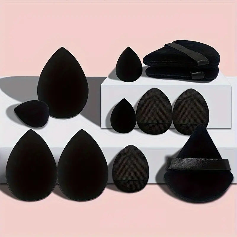 Paquete de 12 esponjas de maquillaje, esponjas para base de maquillaje, esponjas para cosméticos líquidos y en crema, accesorios de maquillaje para mujer, herramientas de belleza