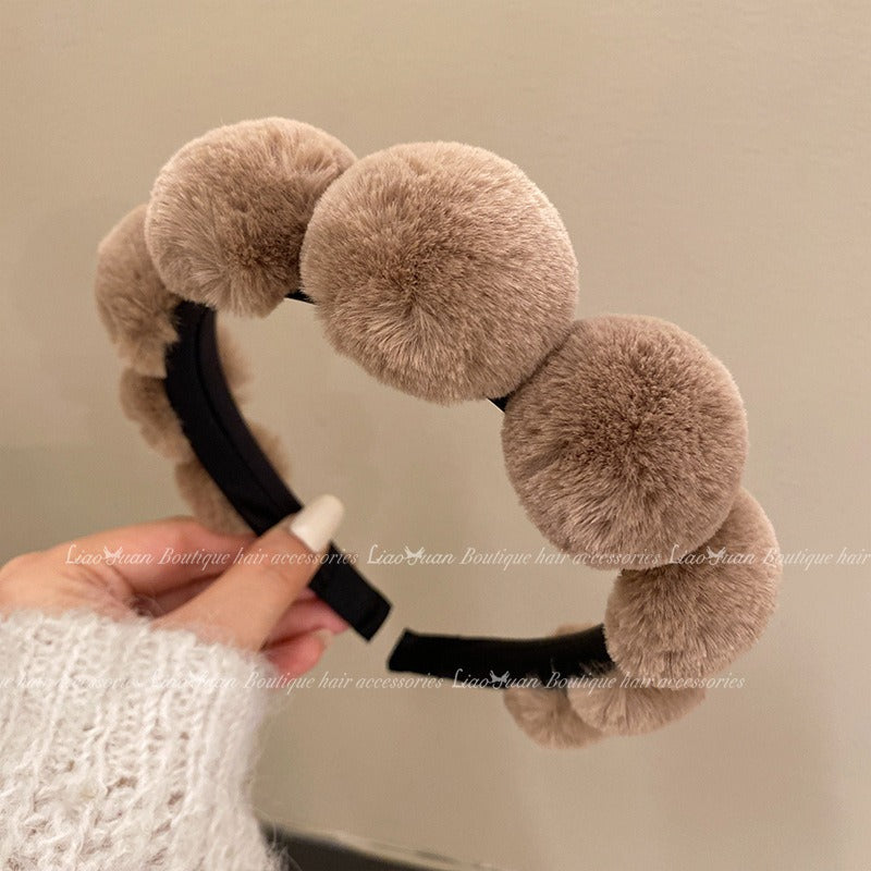 15,12 USD - serre-tête rétro en peluche pour femmes, bandeau de compression, accessoires