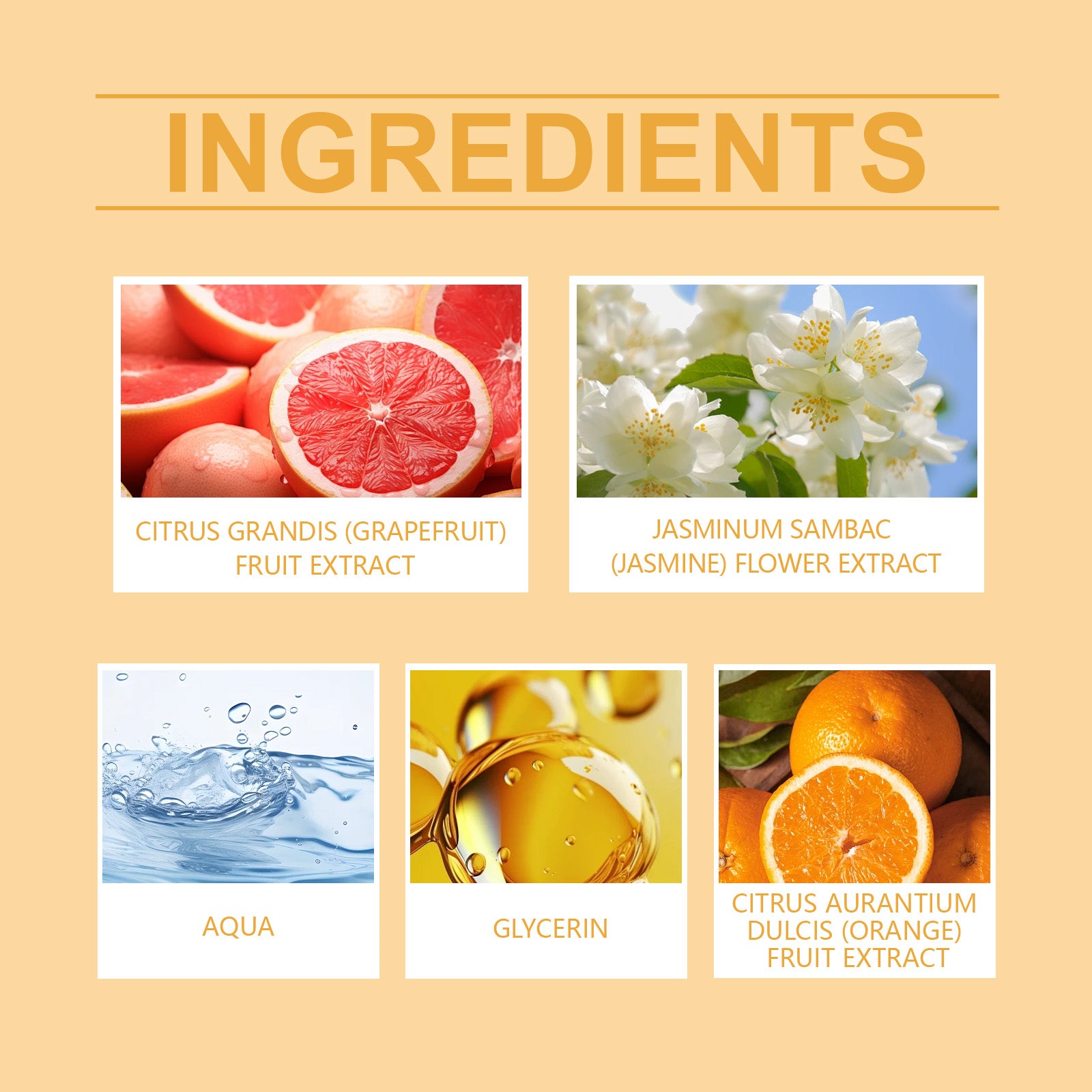Grapefruit perfume spray, natural, fresh, and long-lasting fragrance, for a captivating and light atmosphere.