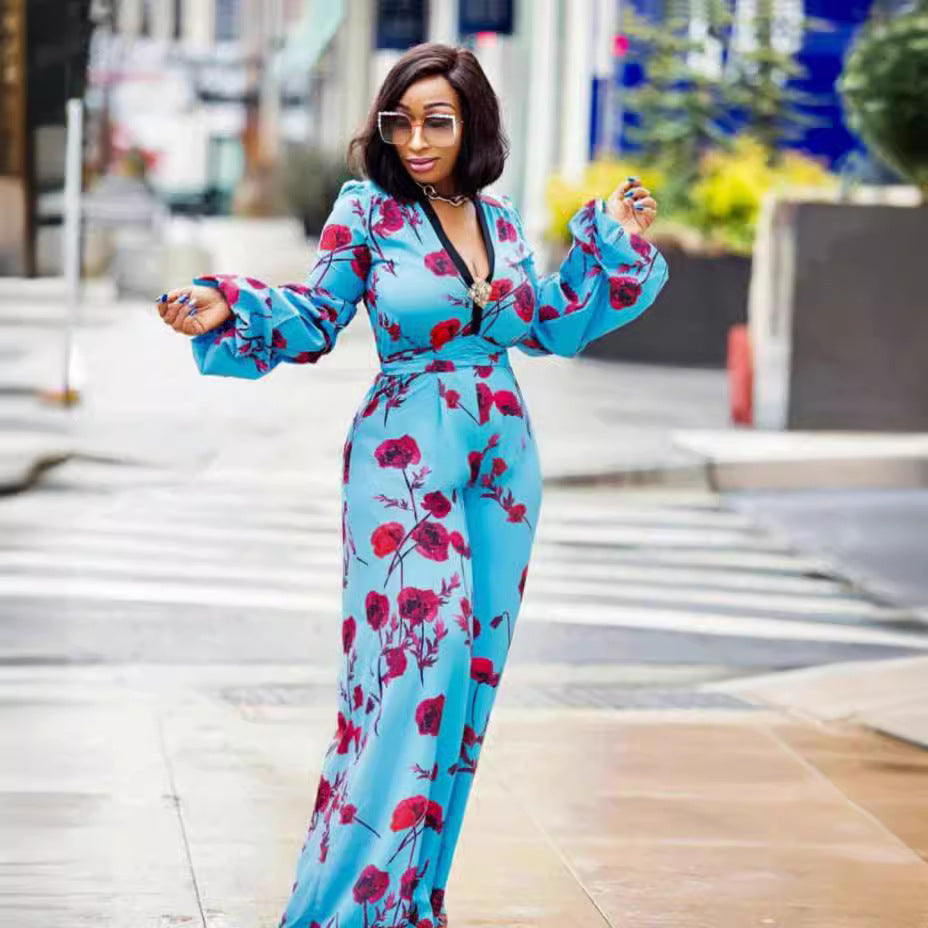 Combinaison-pantalon longue élégante pour femme – Style mode africaine
