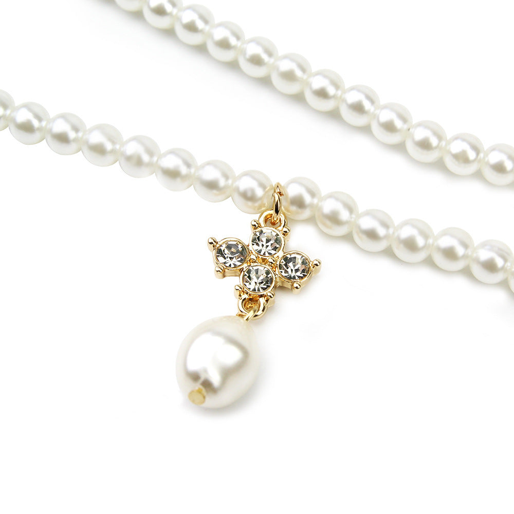 14.35 USD - Women's Necklace, Costume Jewelry, Statement Pearl Necklace, Women's Jewelry, New Necklace, European and American Clavicle Chain, Niche