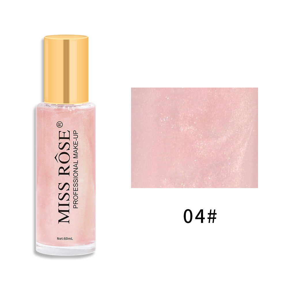 Spray corporal líquido con brillantina Quicksand, resistente al agua y al sudor, sin necesidad de maquillaje, nacarado, iluminador y realzador.