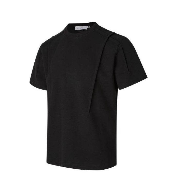 26.78 USD - T-shirt simple et ample à col rond et manches courtes pour hommes et femmes