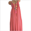 27,14 USD - Robe mi-longue à bretelles, sexy, en dentelle unie et empiècements,