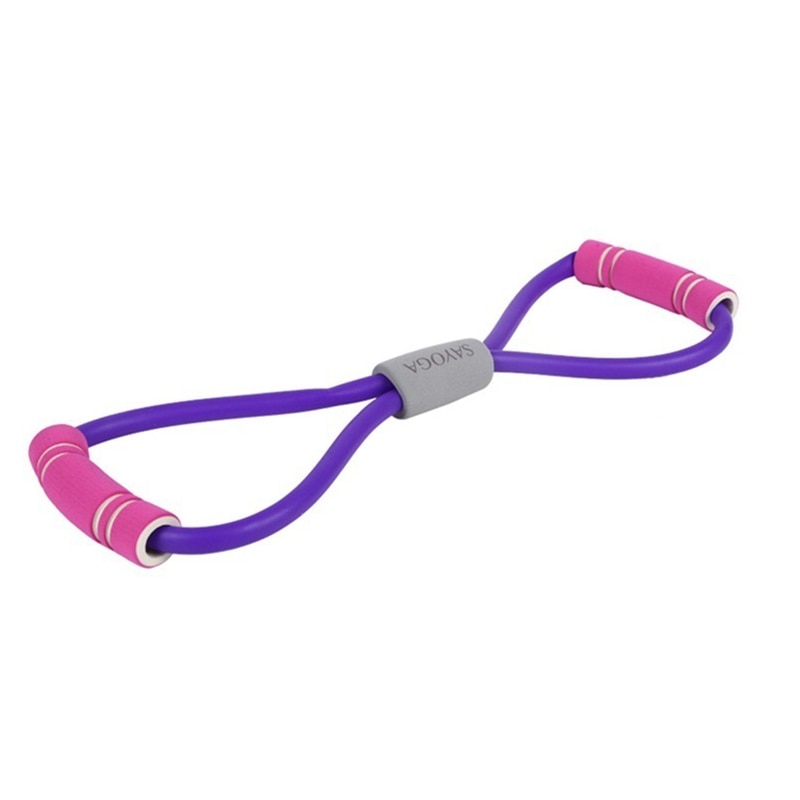 13.78 USD Corde élastique de résistance Yoga Gum Fitness 8 Word pour l'entraînement de la poitrine et le renforcement musculaire, idéale pour les exercices sportifs.
