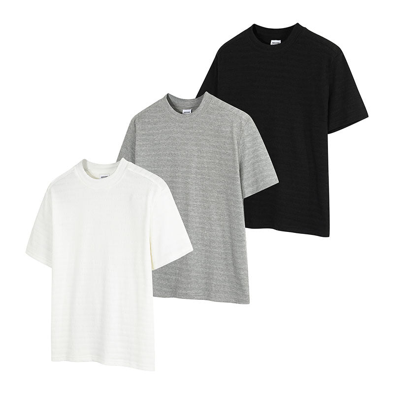 23,29 USD - T-shirt à manches courtes unisexe, tendance et simple, coupe courte et épaules classiques.