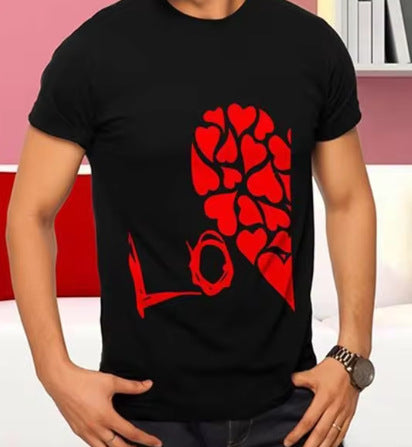 24,45 USD - T-shirt unisexe à manches courtes et coupe ample avec imprimé
