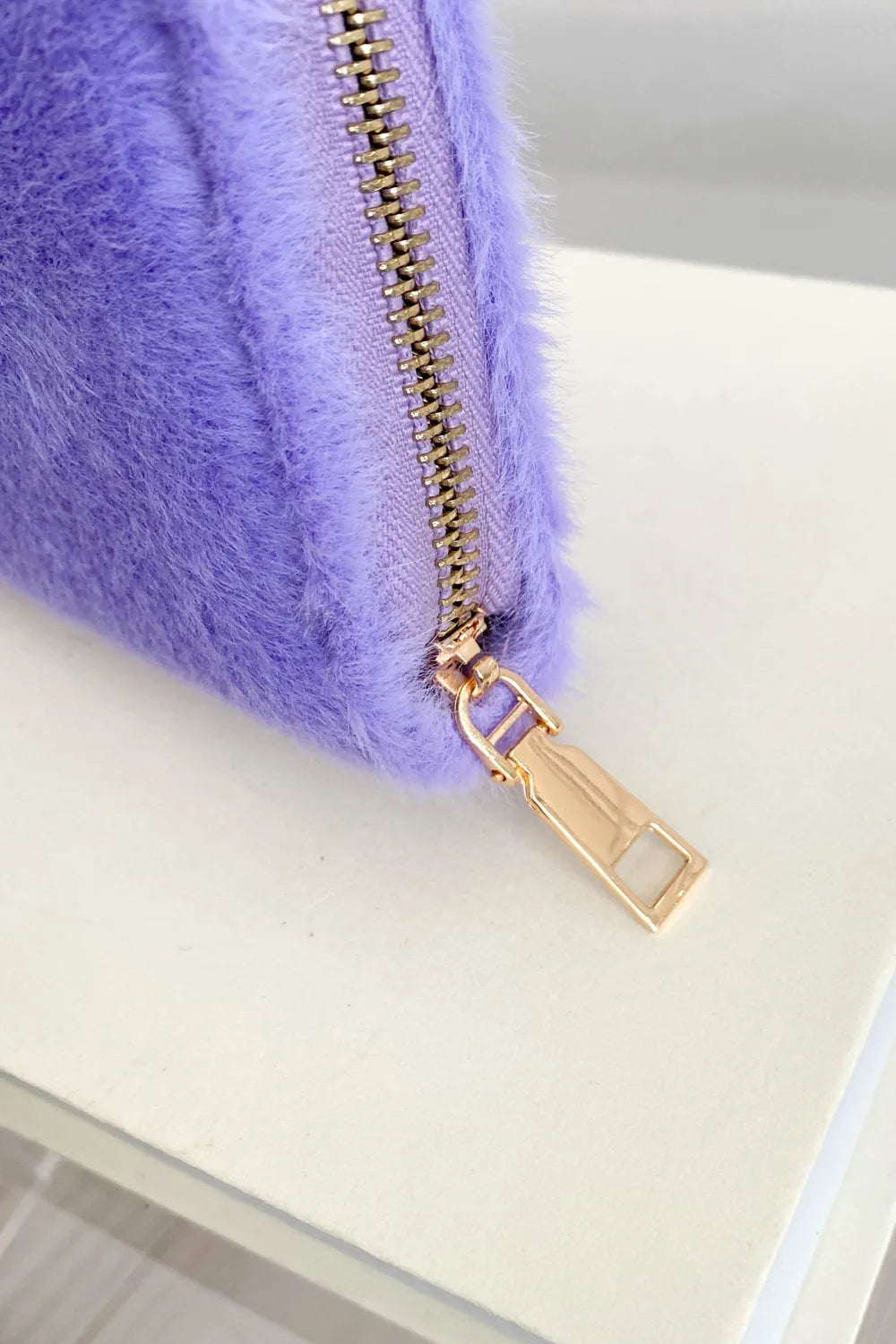 Plain rectangular plush wallet