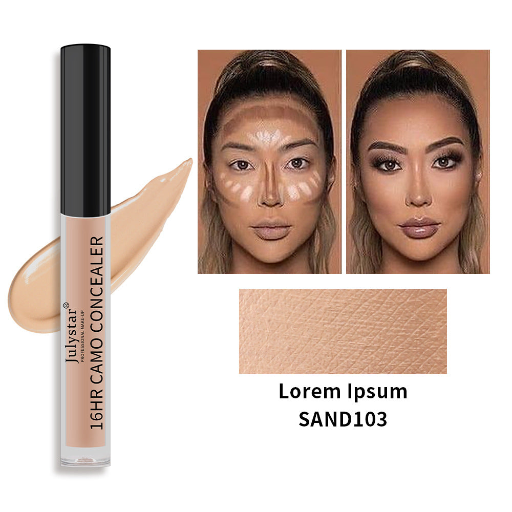 13.39 USD - New waterproof liquid concealer that doesn't require makeup remover, covering dark circles and acne marks.