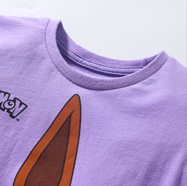 15.12 USD T-shirt d'été en coton tricoté pour enfants, motif dessin animé mignon.