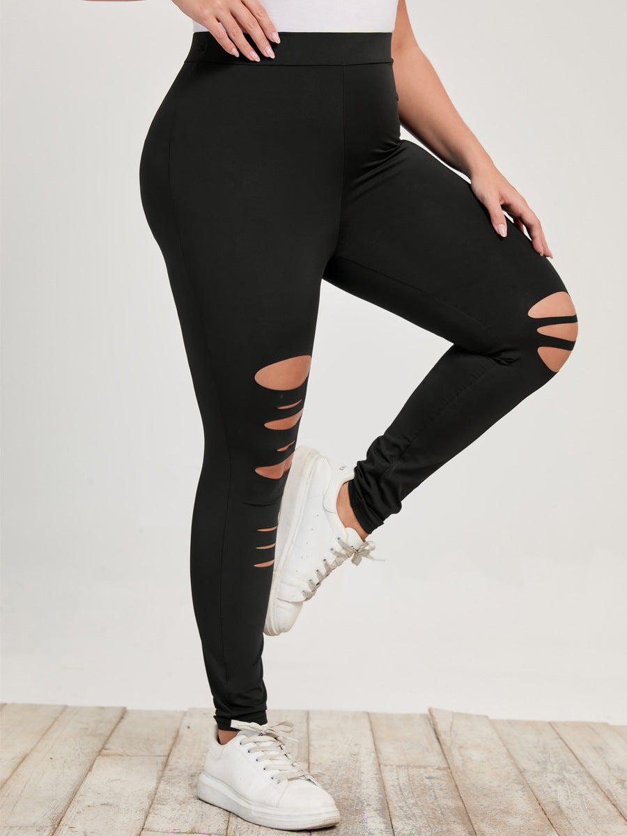 Fat Girl's Large Hole Bottomed Pants